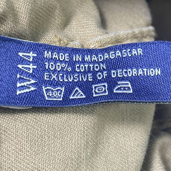 U.S. Polo Association Men's Cargo Shorts Size 44 Khaki Distressed Cotton - Picture 10 of 11